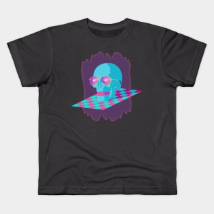 Vaporwave Skull Kids T-Shirt